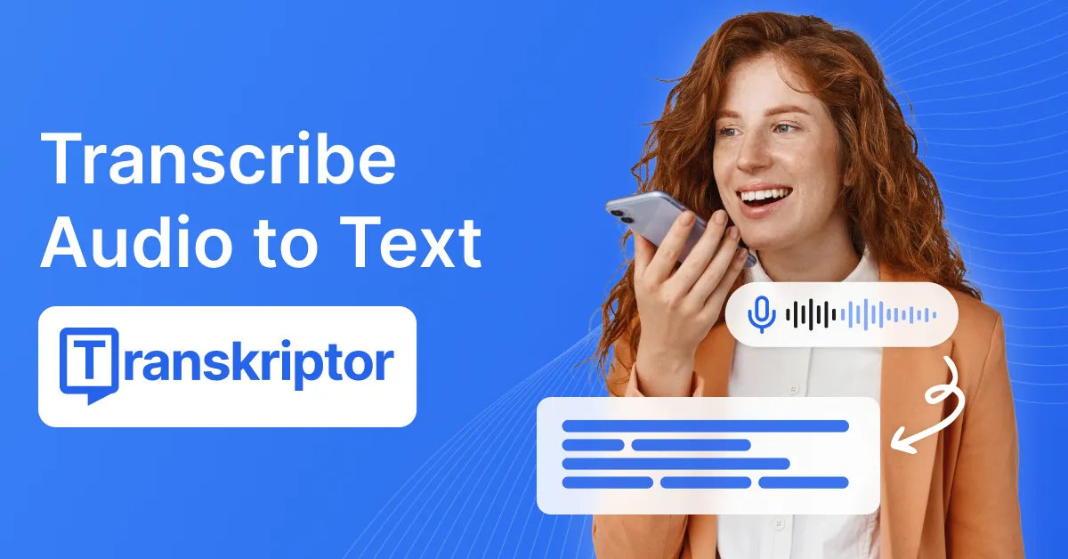 Transkriptor Landing Page preview