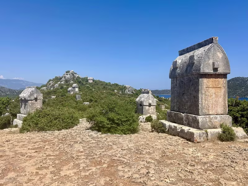 Kaleköy general view and ancient ruins